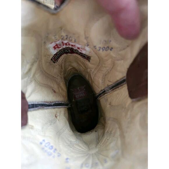 Rudel Rodgers Boots Men's Size 5.5 E Embossed Alligator Western Cowboy - Picture 10 of 16